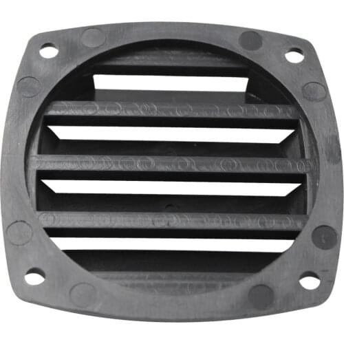 2Pack 3 Inch Louvered Vents, Boat Marine Hull Air Vent Grill Cover Replacement Part for RV Caravan - Rectangular (Black)