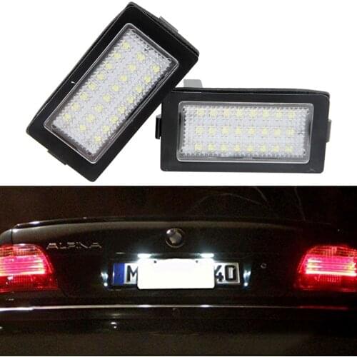 2Pcs Led License Number Plate Light For BMW E38 95-01 740i 740Li 750i 750Li High quality Canbus Error free Led tail Light source