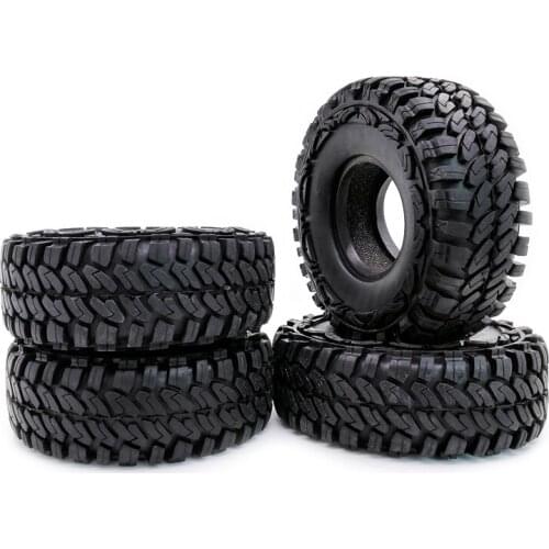 4PCS 1.9" 114MM RC Rock Crawler Rubber Rocks Tires for 1:10 Axial SCX10 RC4WD D90 D110 TRX-4