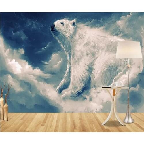 Abstract Creative Bear Wallpaper Wall Mural Photo Wall Papers Wall Art Decor Canvas Contact Paper Home Improvement Wall Cover
