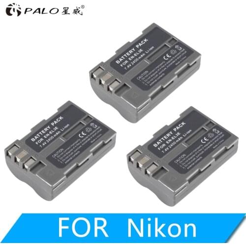 3pcs EN-EL3e EN EL3e ENEL3e Battery For Nikon D300S D300 D100 D200 D700 D70D70S D80 D90 D50 D70 D-100 D-300