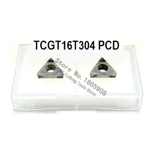 2PCS TCGT16T304 PCD Diamond inserts ,Carbide Milling Inserts,CNC Insert, Turning insert For STGCR / STFCR / STWCR Free shipping