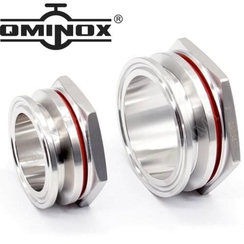 QiiMii Weldless Bulkhead High Quality Sanitary Stainless Steel SS 304 1.5"/2" Tri Clamp Kettle Tank inlet outlet Homebrew try