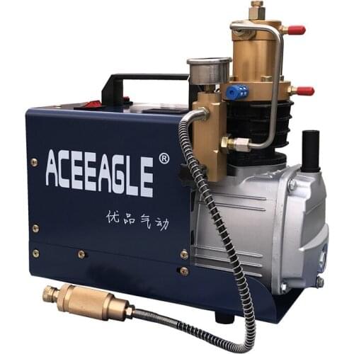 220V 1.8KW 40 Mpa Electric Air Compressor High Pressure Air Pump pneumatic Airgun PCP Inflator With high pressure safety valve