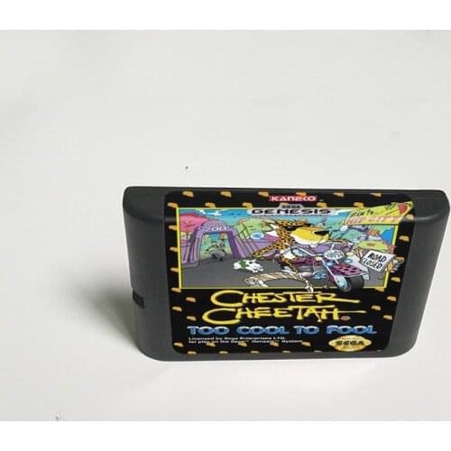 Chester Cheetah Too Cool to Fool - 16 Bit MD Game Card for Sega Megadrive Genesis Video Game Console Cartridge