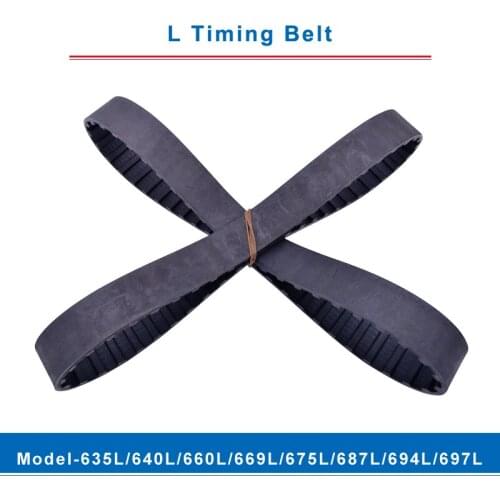 L timing belt trapezoid teeth model-635L/640L/660L/669L/675L/687L/694L/697L transmission belt width 20/25mm for L timing pulley