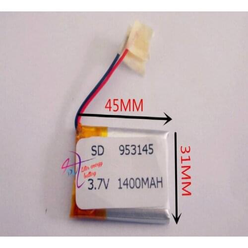 Best battery brand 953145 3.7V 1400mAh high-capacity lithium tablet battery GPS mobile power batteries