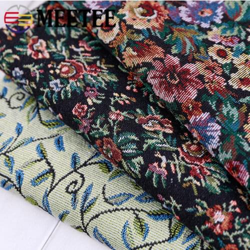 50cm Meetee 50/100/150cm Wide Polyester/cotton Ethnic Yarn-dyed Jacquard Fabric Clothing Home Textiles Bags and Sands Released