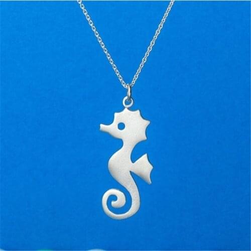 Fashion cute tiny Seahorse pendant Choker Necklace for women girls charm gift Jewelry gold/silver plated