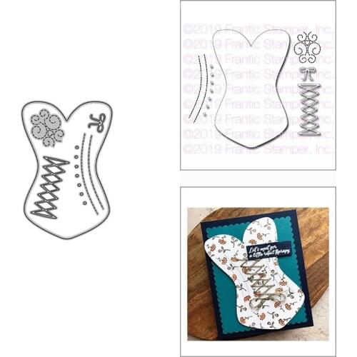 2021 New Beauty Corset Clothing Metal Cutting Dies for DIY Scrapbooking Decor and Card Making Paper Craft Embossing No Stamps