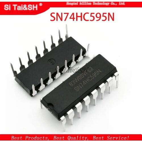 10PCS SN74HC595N DIP16 SN74HC595 DIP 74HC595N 74HC595 new and original IC