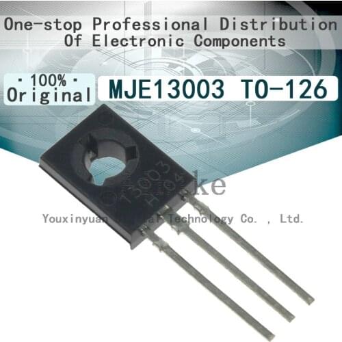 10/Pcs New Original Straight into the triode MJE13003 13003 TO126 NPN High back pressure high power tube