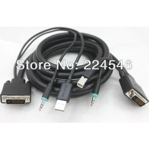 ORIGINAL/Genuine keyboard video mouse (KVM) Cable Secure KVM Cable Kit DVI/USB & Audio F1D9012B10 for F1DN10XB 10FT
