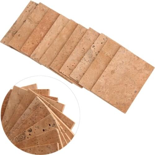10Pcs Natural Sax Neck Cork Sheet Suitable for Soprano /Tenor/ Alto Saxophone Corks Musical Instrument Accessories