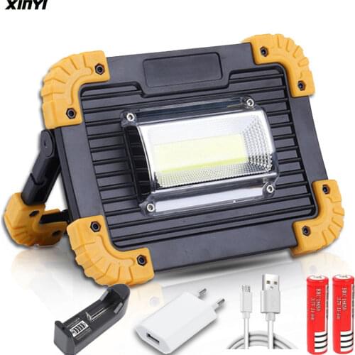 100W COB Work Lamp LED Portable Lantern Waterproof 4-Mode Emergency Portable Spotlight Rechargeable Floodlight for Camping Light