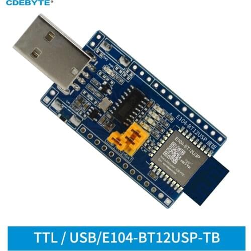 TLSR8253F512 TTL/USB SIG Mesh Networking Module CDEBYTE E104-BT12USP-TB Bluetooth Test Board Kit Intelligent Tmall Genie Control