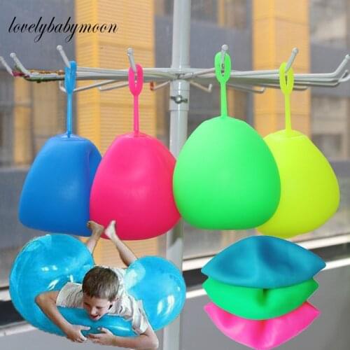 40/60/80cm Children Outdoor Soft Air Water Filled Bubble Ball Magic Giant Balloon Party Game Toy Fun Summer For Kids Inflatable