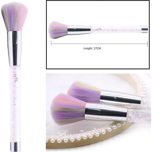 Nail Art Dust Remover Brush, Nail Cleaner for Acrylic Gel UV Nail Powder Brush Makeup Foundation Brush Blush Brush for Women