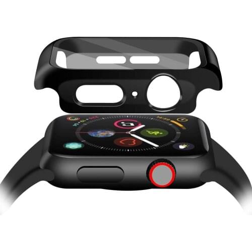 Glass+Case For Apple Watch Series 6 5 4 3 SE 44mm 40mm iWatch Case 42mm 38mm Bumper Screen Protector+Cover Apple Watch Accessory