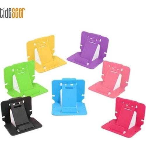 Universal Foldable Mini Card Smart Mobile Phone Stand Holder Bracket Support For iPhone X 11 8 7 Samsung S6 S7 S9 Xiaomi 5000pcs