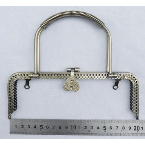 Peacock design double handle women DIY purse frame metal bag clasp accessories 3pcs/lot
