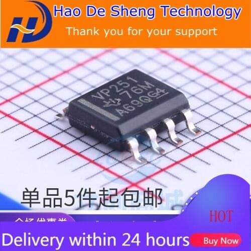 10PCS/LOT SN65HVD251D SN65HVD251DR VP251 SOP-8 New Original In Stock
