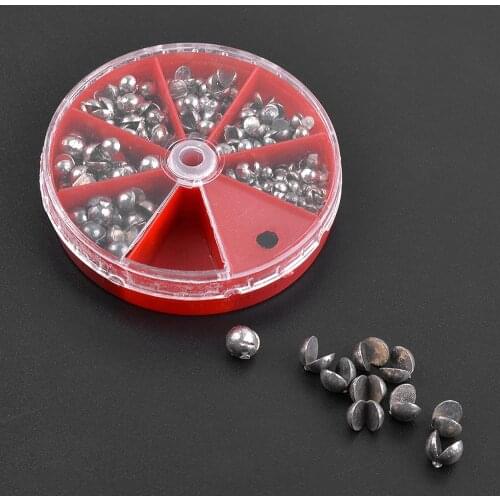 197Pcs Fishing Sinkers Weights Kit Split shot fishing weights Set Removable Fishing Weights Assortment Fishing Tackle 7 Sizes