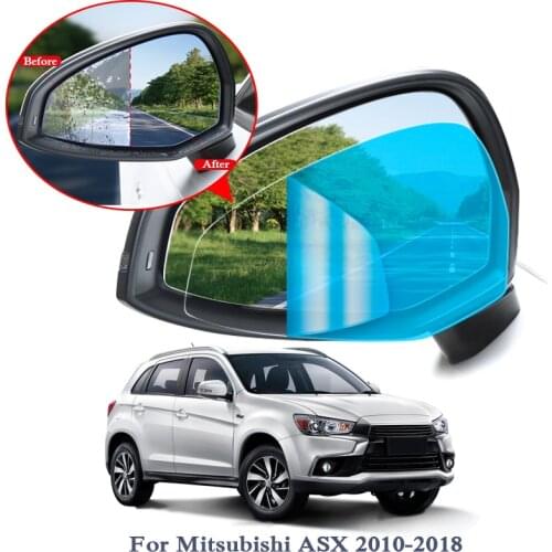 2PCS Anti Fog Car Window Clear Films Car Rearview Mirror Protective Films For Mitsubishi Outlander ASX Waterproof Car Stickers