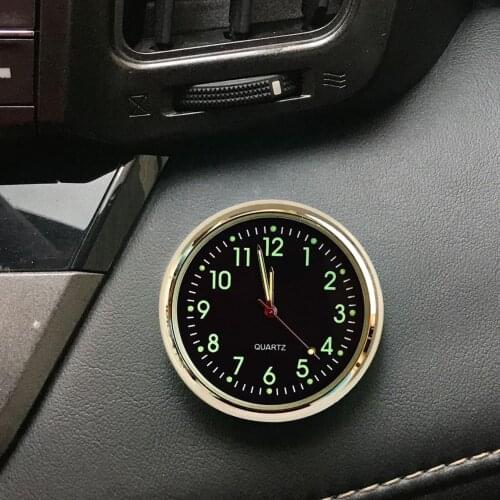2021 Car Self-adhesive Clock Electonic Interior Ornament Mini Digital Luminous Watch for Vehicle car accessories