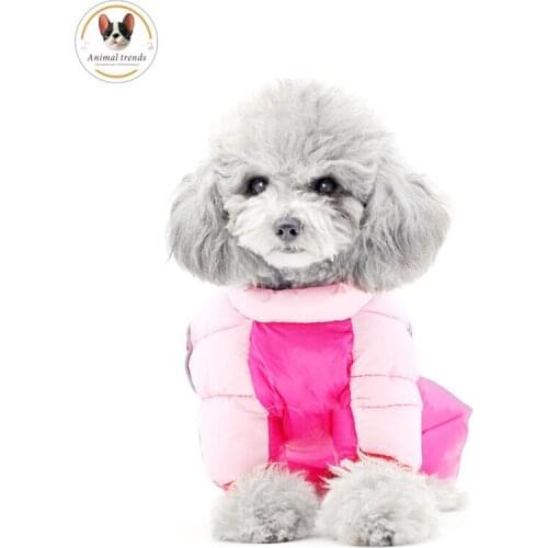 2021 Pop Winter Pet Dog Clothes Waterproof Puppy Pet Jacket Reflective Dog Coat Warm Puppy Pet Dog Coat For French Bulldog Puppy