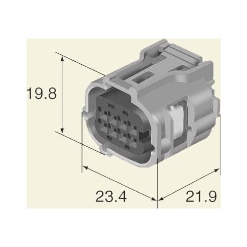 6189-1240 8 pin wire harness gray sealed female automotive for sumitomo connector