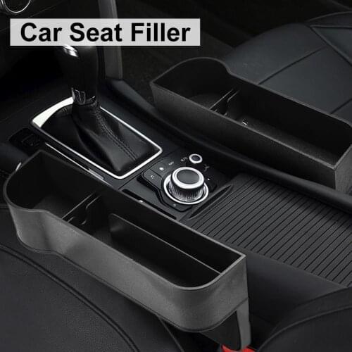 Car Seat Gap Storage Box Cup ABS Pocket Catcher Fill Organizer Phone Bottle Cups Holder Multi-functional Car Accessories