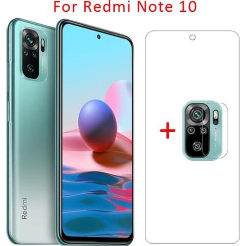 Case on redmi note 10 cover screen protector tempered glass camera lens film for xiaomi readmi note10 not protective phone coque