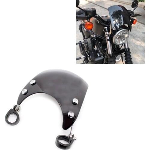 For Harley Sportster XL 883 1200 Models 2004 2005 2006 2007 2008-2019 Motorcycle XL 883 Windscreen Windshield Aluminum 39mm-41mm