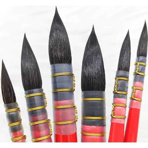 Handmade Squirrels Hair Artist Watercolor Paint Brush French Style Pointed Painting Brushes For Watercolor Art Supplies 1901