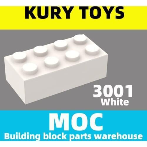 Kury Toys DIY MOC For 3001 Building block parts For Brick 2 x 4 For Brick