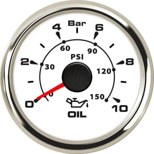 SAMDO 0-10Bar 0-150 Psi Oil Pressure Meter 7 Color Backlight 52mm Auto Car Truck Universal Oil Press Gauge 9-32V