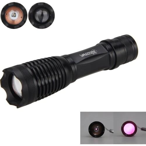 Zoomable Hunting Torch 850nm Infrared IR Flashlight Night Vision IR Weapon Light Rifle Hunting Torch