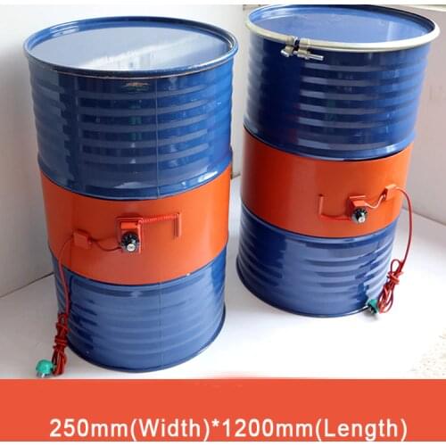 100L 220V 1500W Silicon Rubber Metal Oil Drum Heater, liquid gas storage tank heating tape gas can heater band