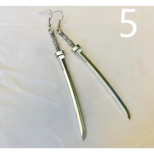 2021New Big Knife Earrings Silver Color Classic All Kinds Of Sword Fashion Jewellery Novel Charm Women Men Gift Gothic Mystical