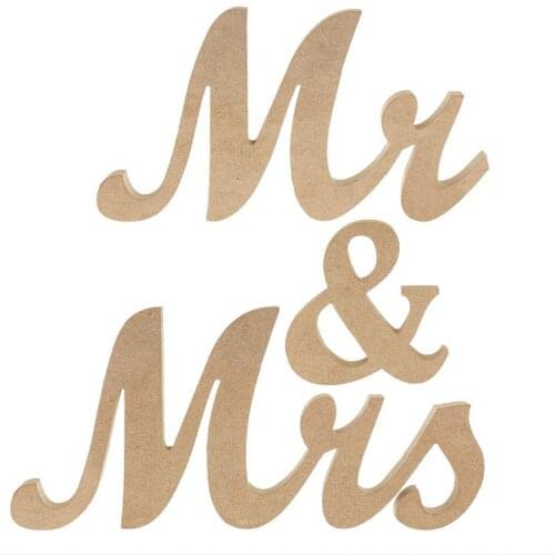 2021 New MR & MRS Wedding English Letters Cutting Dies Wooden Knife Compatible Most Manual Die Cut Cutters