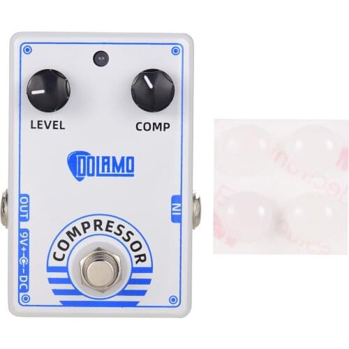 Guitar Pedal Dolamo D-1 Chubby Comp Pedal Compressor Electric Guitar Effect Pedal with True Bypass for Guitar Accessories