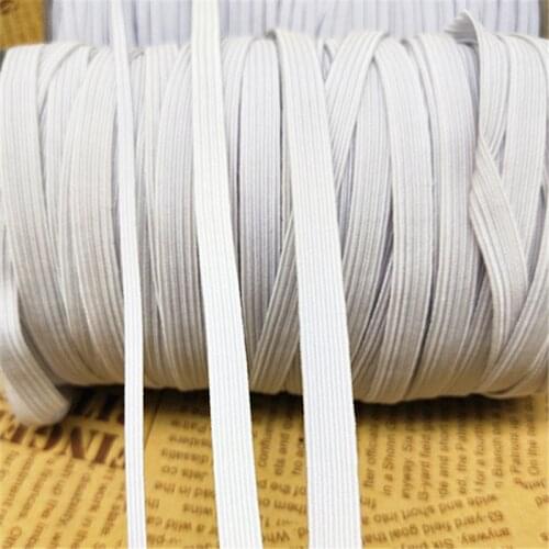 5Meter 3/6/8/10/12 mm flat Elastic Band Cord Elastic Rubber Stretch Rope Rubber Band Elastic Line DIY Sewing Accessories 5z