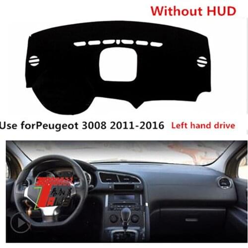TAIJS Factory Good Quality Sport Polyester Fibre Car Dashboard Cover For Peugeot 3008 2011 12 13141516 Left Hand Drive