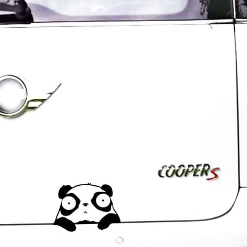 Volkrays Cartoon Funny Anger Panda Fuel Tank Cap Car Sticker Decal for Toyota Proda Corolla 2014 Auris Camry Verso Hilux Tundra