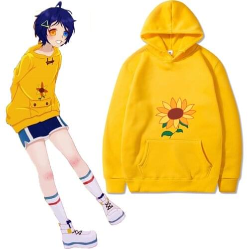 Wonder Egg Priority Ohto Ai Cosplay Hoodie Sweatshirts Women 3D Print Kawai Rika Harajuku Pullover Girls Cropped Hoodies Coat