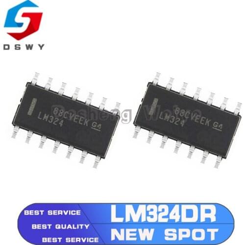 10CPS LM324DR SOP14 LM324 SOP SMD LM324DR2G LM324DT SOP-14 New and Original IC