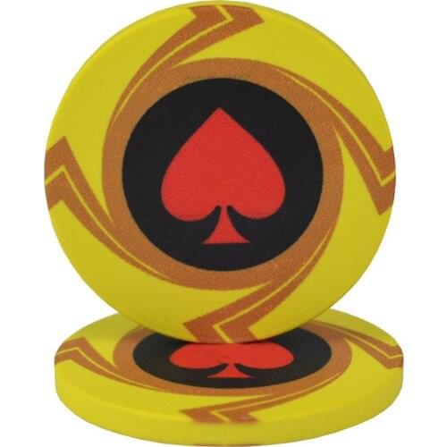 25pcs/set Casino Peach heart Texas Poker Blak Jack Ceramic Poker Chips Lighter Coins Sets Upscale Set Poker Customizable