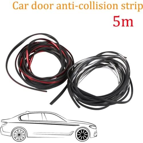 5M Car Door Edge Rubber Scratch Protector strip Anti Collision strip Scratch Protection Car Door Rubber Sealing Strips Sticker