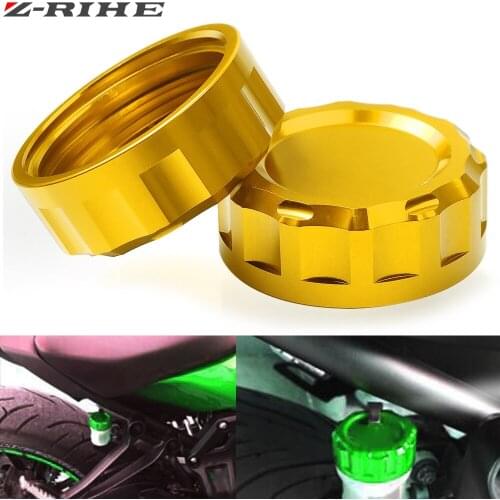 6 Colors Cylinder Reservoir Cover CNC billet Aluminum Rear Brake Fluid Reservoir Cap FOR KAWASAKI Z800 2012 2013 2014 2015 2016